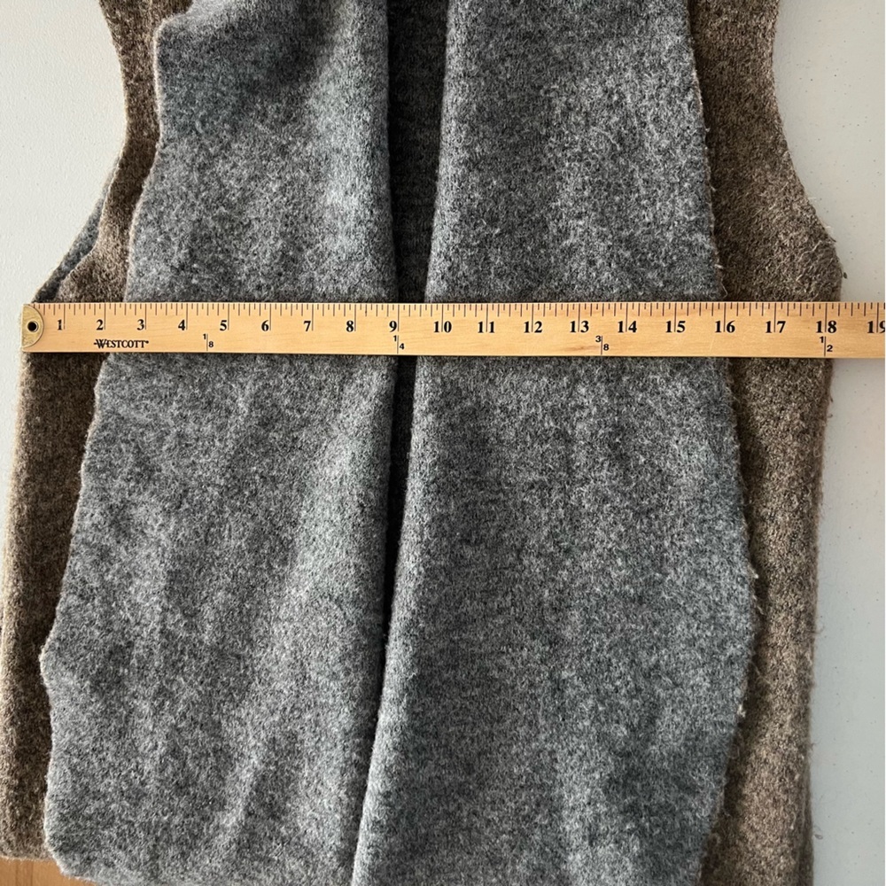 Anthropologie Moth Avalee Vest Open Front Sweater Duster Wool Blend Lagenlook ML - Picture 8 of 11